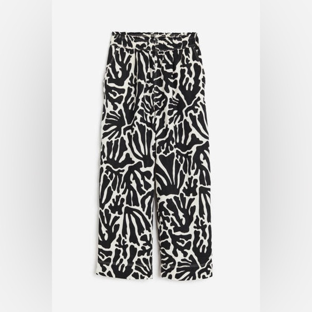 H&M Linen Patterned Pants
